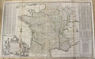 Item #M10808 A New and Exact Map of France. Dividid into all its Provinces and Acquisions,...