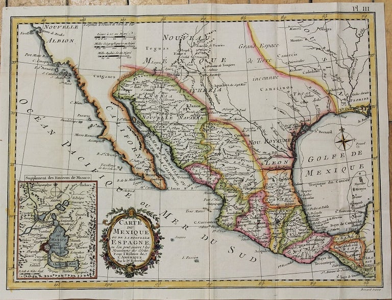 Item #M10823 Carte Du Mexique ou De La Nouvelle Espagne. William Robertson.