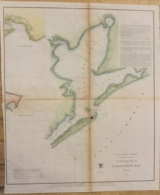 Item #M10831 No.2 U.S. Coast Survey Preliminary Sketch of Galveston Bay Texas. D. Bache A