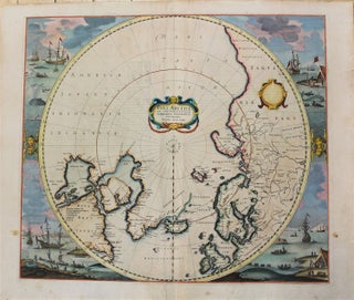 Item #M10853 Poli Arctici, Et Circumiacentium Terrarum Descriptio Novissima. Henricus Hondius