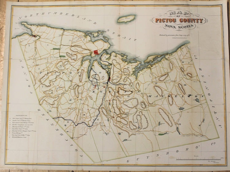 Item #M10874 Map of Pictou County Nova Scotia. Geo Hattie.