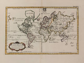Item #M10904 Carte Reduite Du Globe Terrestre. J. N. Bellin