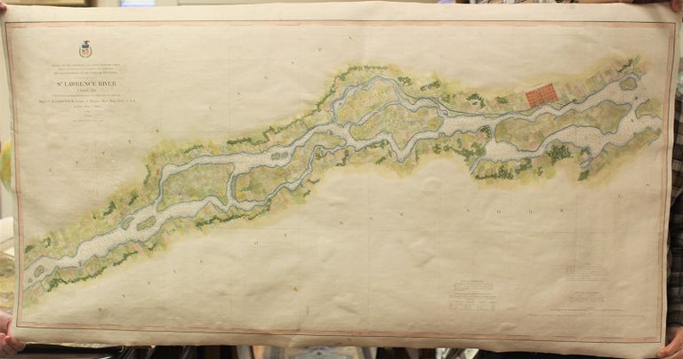 Item #M10908 St. Lawrence River Chart No.1. Major C. B. Comstock.