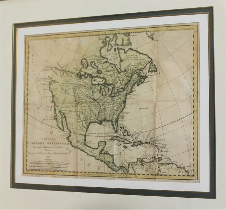 Item #M10910 Carte De L'Amerique Septentrionale Pour servir a l'Histoire de la Nouvelle France . . . 1743. J. N. Bellin.