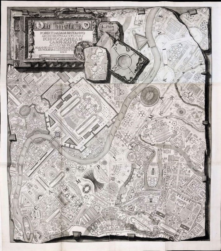 Item #M10919 (Stolen) Ichnographiam Campi Martii (Map of the Campus Martius)Campus Martius Antiquae Urbis. Giovanni Battista Piranesi.