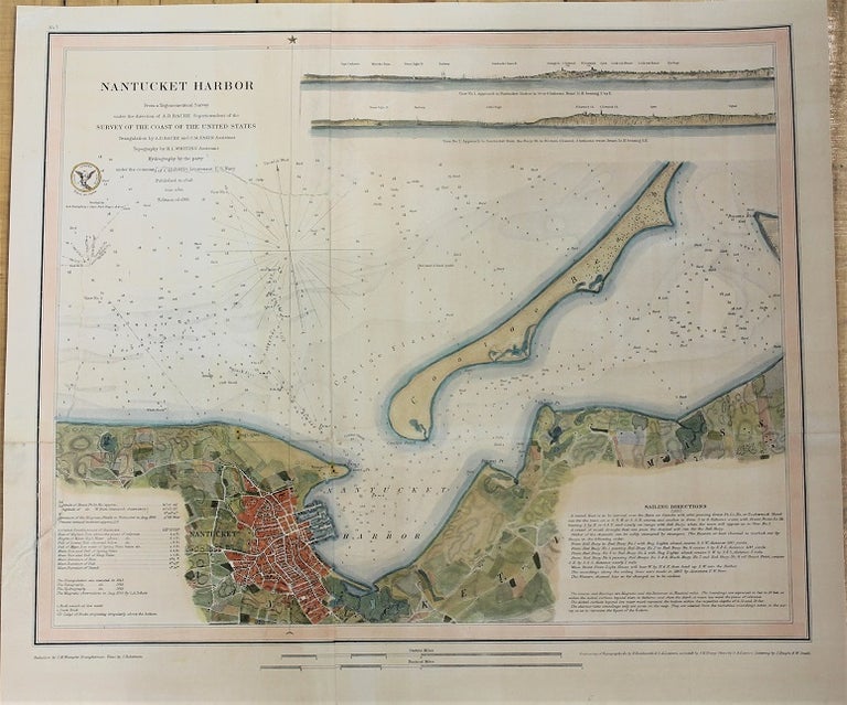 Item #M10923 Nantucket Harbor. A D. Bache, C M. Eakin, H L. Whiting, C H. Davis.