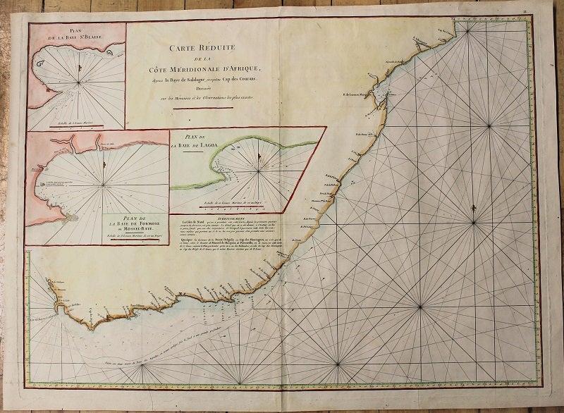 Carte Reduite De La Cote Meridionale D'Afrique | Jean-Baptiste Nicolas ...