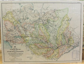 Item #M10969 Ship Canal Map of the Ottawa River Watershed Showing Area Drained by each Tributary....