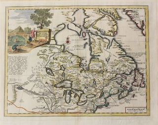 Item #M1097 Carta Geografica del Canada nell' America Settentrionale. Guillaume Giovanni Battista...