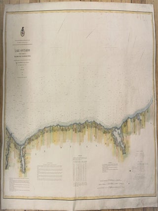 Item #M10972 Lake Ontario.Coast Chart No.3 Big Sodus Bay to Genesee River. Major C. B Comstock