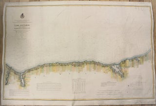 Lake Ontario.Coast Chart No.3 Big Sodus Bay to Genesee River