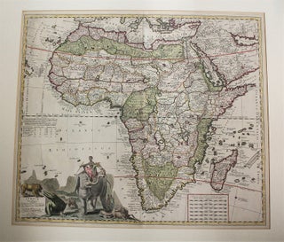 Item #M10983 Africae in Tabula Geographica Delineatio. A F. Zuerner, N Vischer