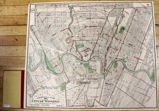 McPhillips Map of the City of Winnipeg. City of St.Boniface and Vicinity Manitoba