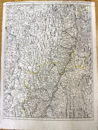 The Seat of War on the Rhine being a New Map of the course of that River from Strasbourg to Bonn with the Adjacent countries.