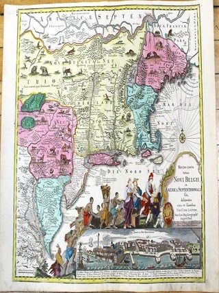 Item #M11014 Recens Edita totius Novi Belgii in America Septentrionali. Tobias Conrad Lotter