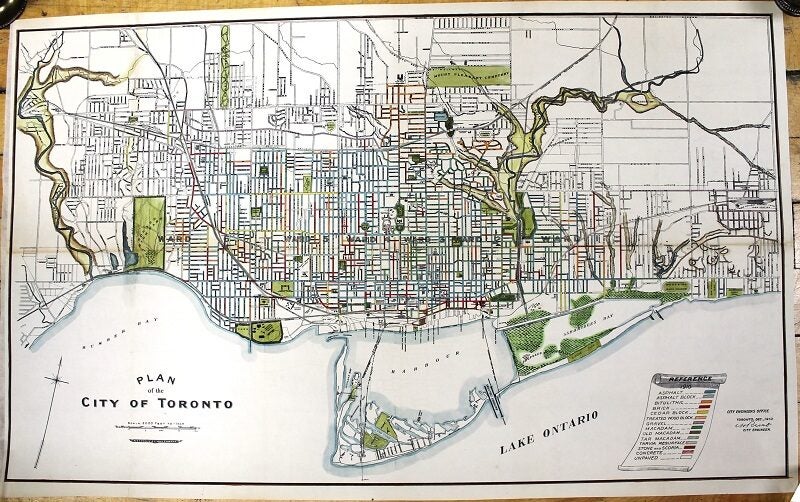 Plan of the City of Toronto | City Engineers Office