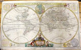 Item #M11019 A New and Correct Map of the World, Laid Down According to the Newest Discoveries,...