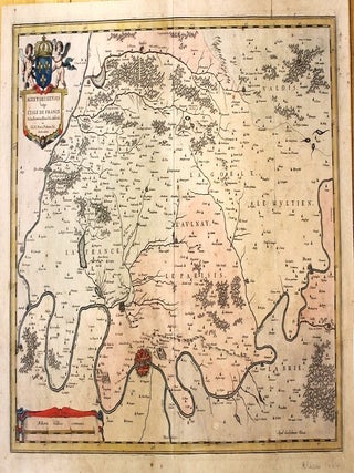 Item #M11023 Ager Parisiensis vulgo L'Isle De France. Willem Janszoon Blaeu