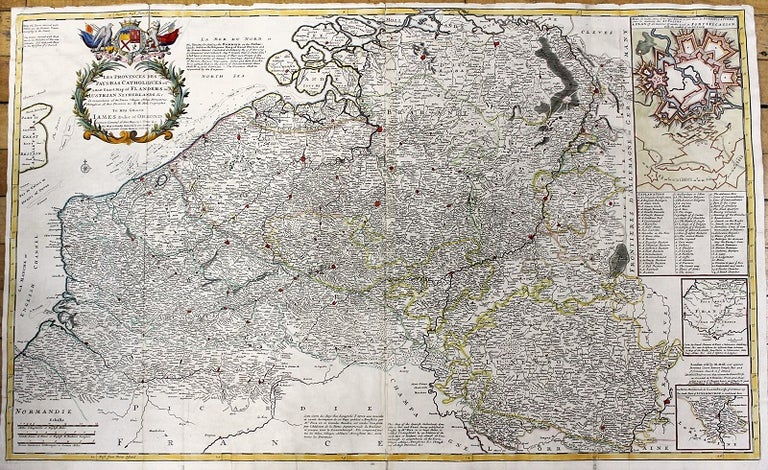 Item #M11033 Les Provinces Des Pays-Bas Catholiques ou A Most Exact Map of Flanders or ye Austrian Netherlands & c. Herman Moll.