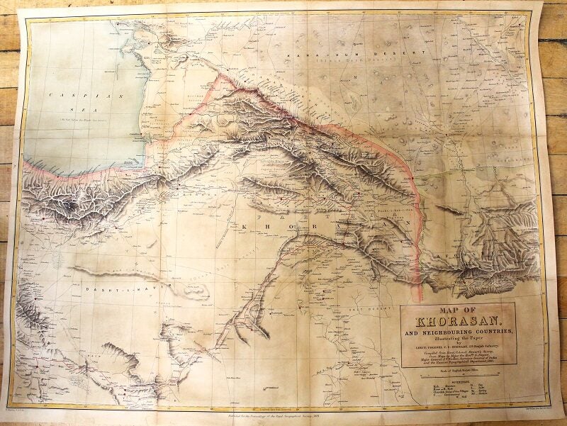 Map of Khorasan, And Neighbouring Countries, illustrating the Paper by ...