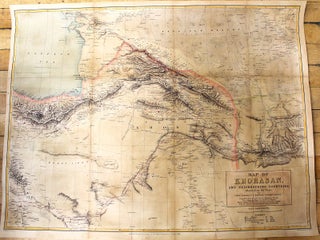 Item #M11039 Map of Khorasan, And Neighbouring Countries, illustrating the Paper by Lieut....