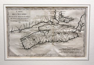 Carte De L'Accadie Dressee sur les Manuscrits du Depost des Cartes et Plans de la Marine