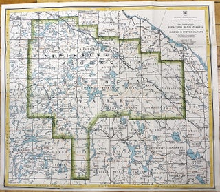 Item #M11053 Map Showing the Principal Watersheds Originating within the Algonquin Provincial...