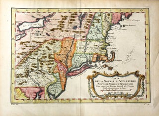 Carte De La Nouvelle Angleterre Nouvelle Yorck Et Pensilvanie
