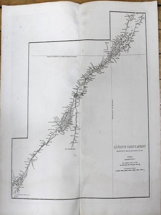 Item #M11067 Le Fleuve Saint-Laurent Represente plus en detail que dans L'etendue de la Carte....