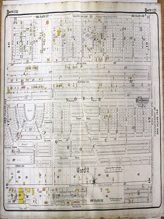 Item #M11102 Atlas City of Toronto Plate 123. [Balliol St., East York Ave., Eglinton...