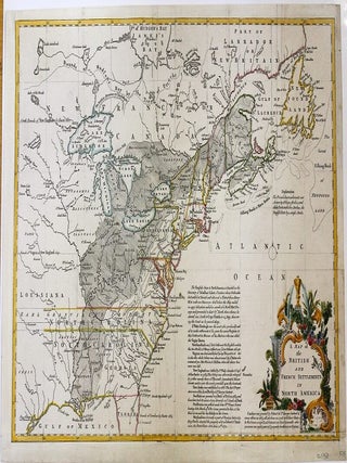 Item #M11107 A Map of the British and French Settlements in North America. John Lodge
