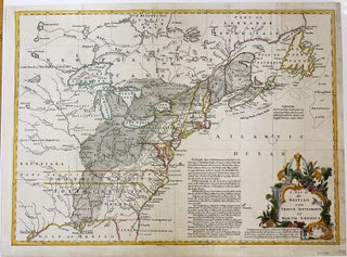 Item #M11107 A Map of the British and French Settlements in North America. John Lodge