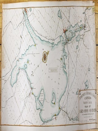 Item #M11118 Trent Canal. Plan of Lakes Simcoe and Couchiching as Compiled from Old Maps. D E....