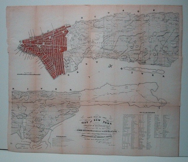 Item #M1113 This map of the City of New York and Island of Manhattan as laid out by the Commissioners appointed by the Legislature April 3.d 1807. William Bridges.