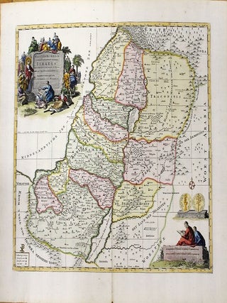 Item #M11150 Het Heylige Land verdeeld in de Twaalf Stammen Israels. Covens, Mortier