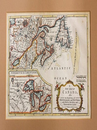 Item #M11218 A New Map of Canada, Also the North Parts of New England and New York; with Nova...