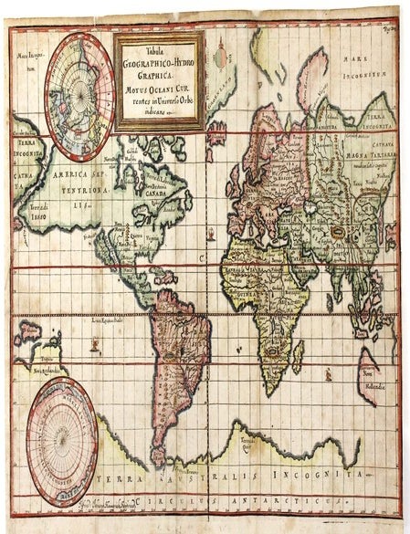 Item #M11242 Tabula Geographico-Hydrographica. Motus Oceani Currentes in Universo Orbe Indicans. Johann Seyfried.