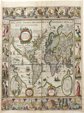 Item #M11263 Nova Totius Terrarum Orbis Geographica Ac Hydrographica Tabula. Pieter Van Den...