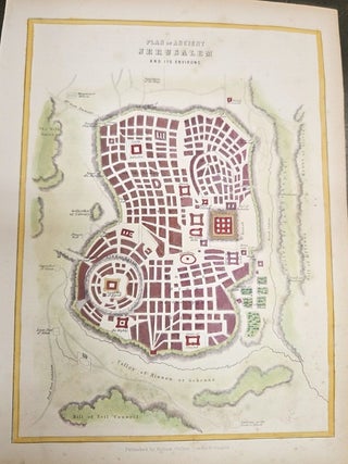 Item #M11288 Plan of Ancient Jerusalem and its Environs. William Collins