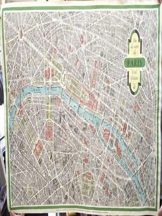 Item #M11323 Vue du Centre de Paris a vol d'oiseau. Edouard Blondel la Rougery
