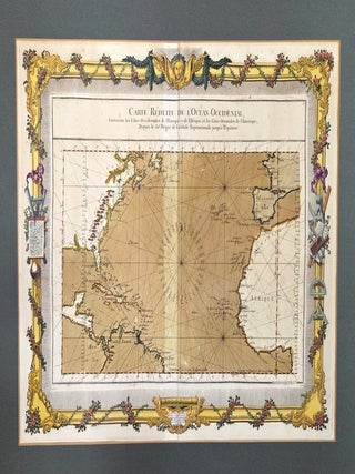 Item #M11341 Carte Reduite De L'Ocean Occidental. Louis Charles Desnos