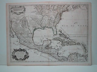 Item #M1137 Carte du Mexique et de la Floride des Terres Angloises et des Isles Antilles du Cours...