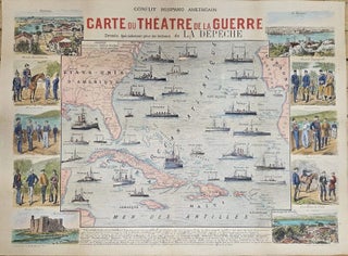 Item #M11391 Conflit Hispano AmericainCarte Du Theatre De La Guerre Dressee...