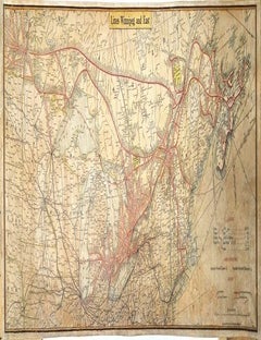 Item #M11403 Lines Winnipeg and East. Railroad Map.