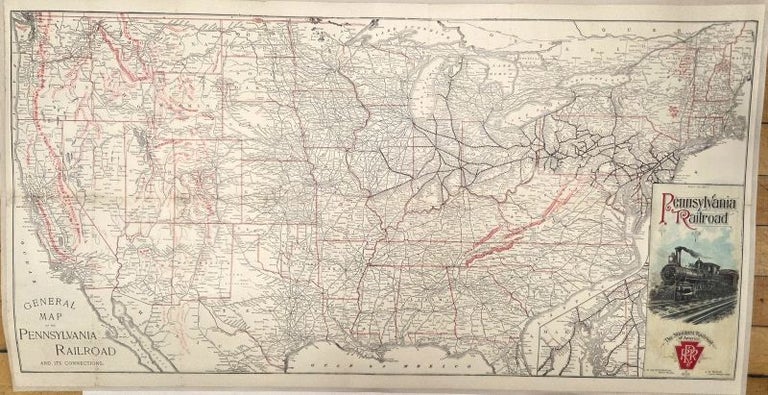 General Map Of The Pennsylvania Railroad And Its Connection J B General Map Of The Pennsylvania Railroad And Its Connection J B