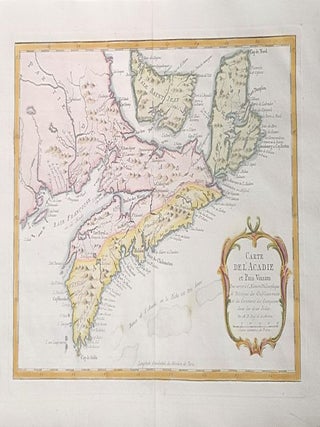 Carte De L'Acadie et Pais Voisins
