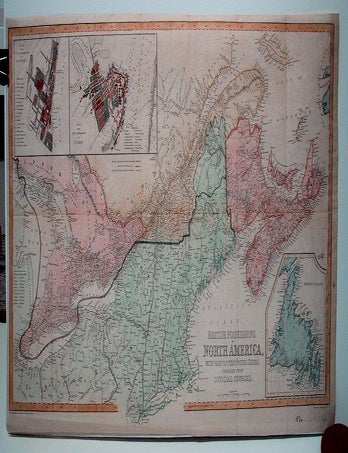 Item #M1178 British Possessions in North America, with part of the United States, Compiled from Official Sources. Map Canada East.