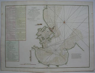 Item #M124 Carte de la Baye et du port de Trinquemalay dans l'isle de Ceylon Levee exactement en...