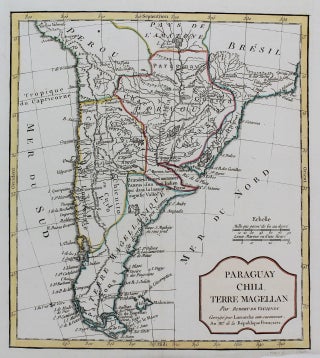 Item #M1400 Paraguay Chili, Terre Magellan. Charles Francois Delamarche