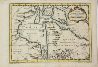 Item #M1478 Carte de la Baye de Hudson, Pour servir a l'Histoire Generale des Voyages. Jacques...